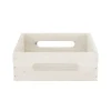 Dienblad hout 18 x 18 x 6 cm white