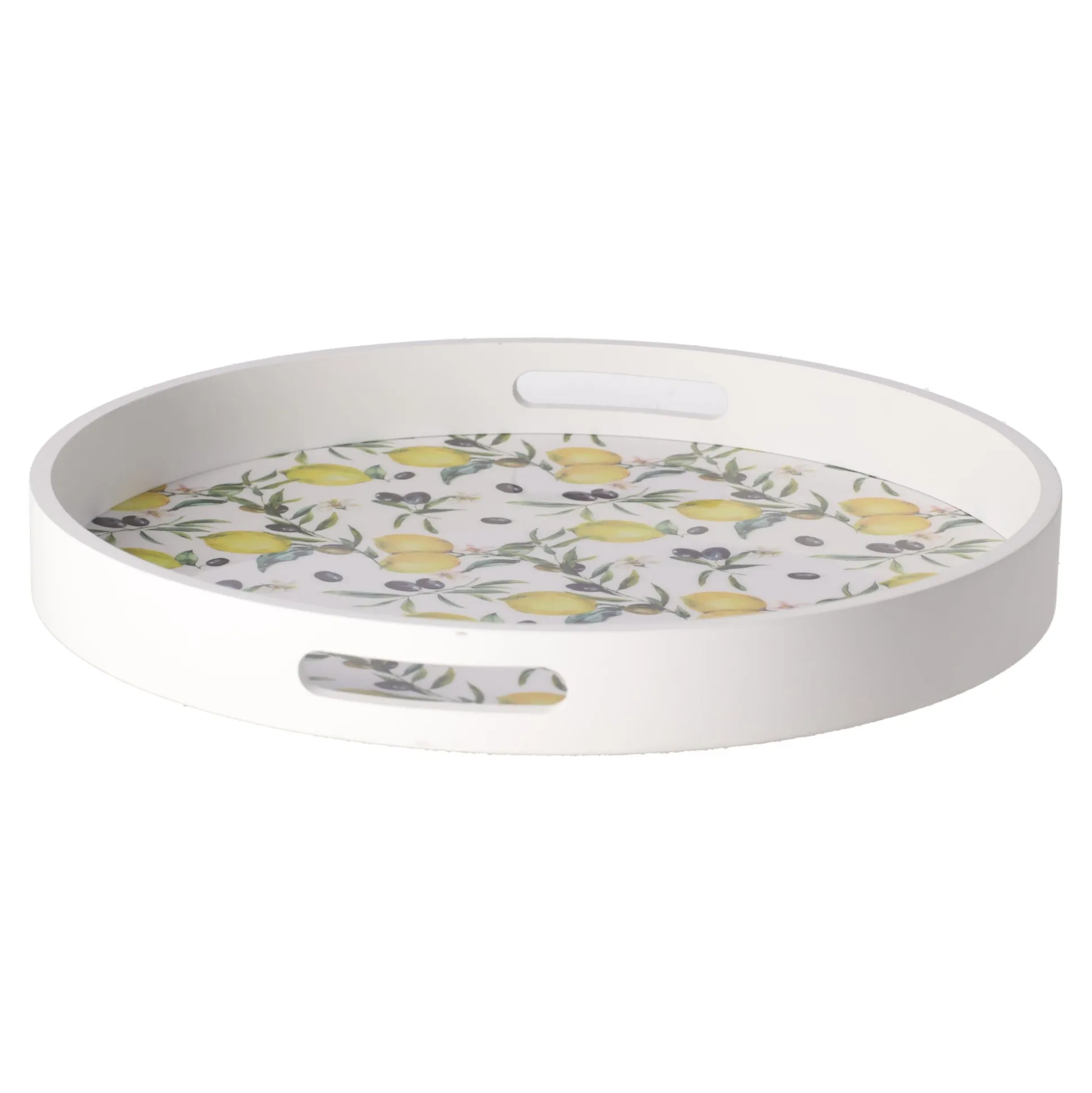 Dienblad hout citrus 35 cm