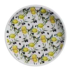 Dienblad hout citrus 35 cm