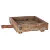 Dienblad hout met handvat 34 x 29 x 8 cm