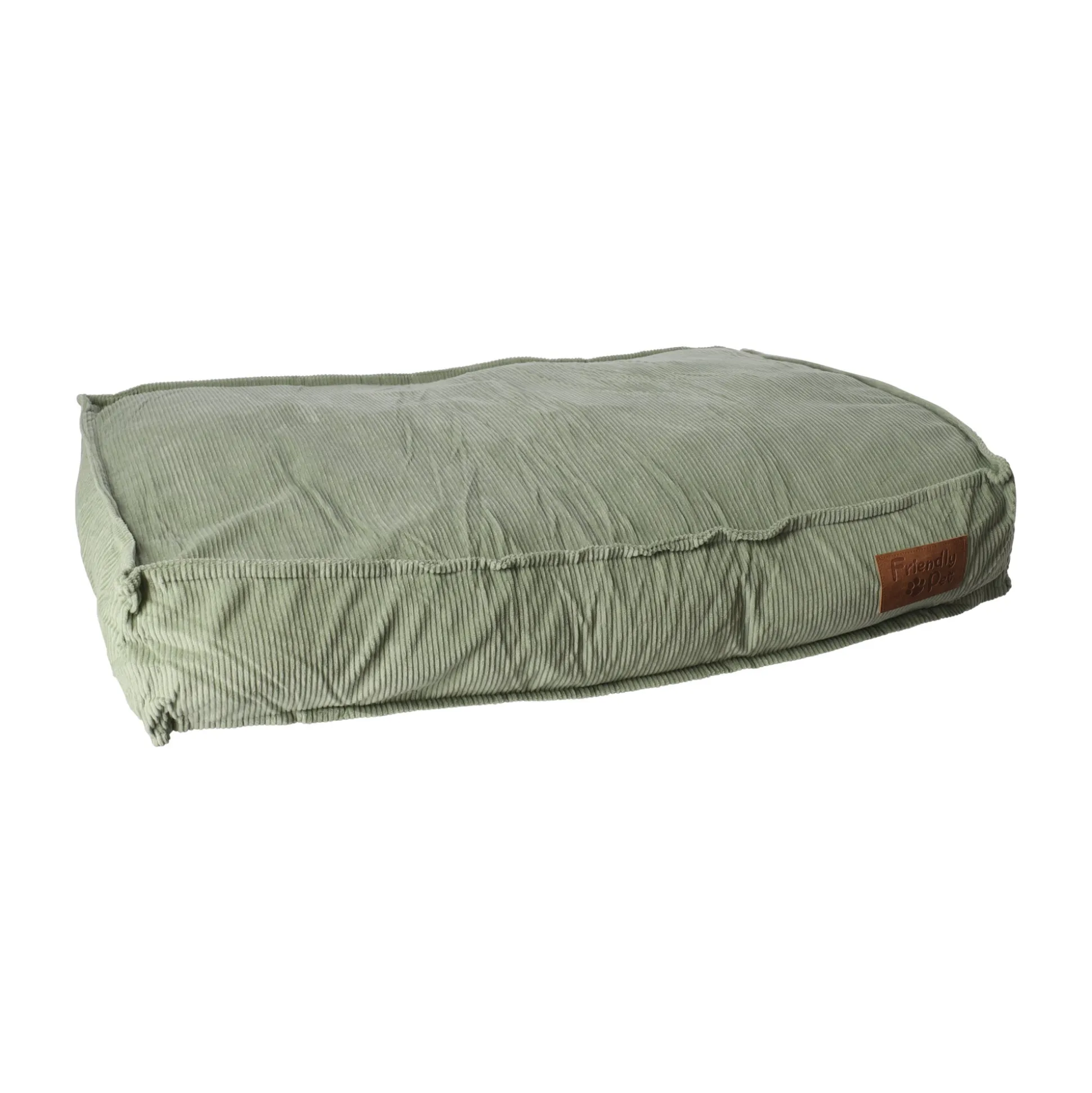 Dierenkussen rib 70x55x15cm eucalyptus