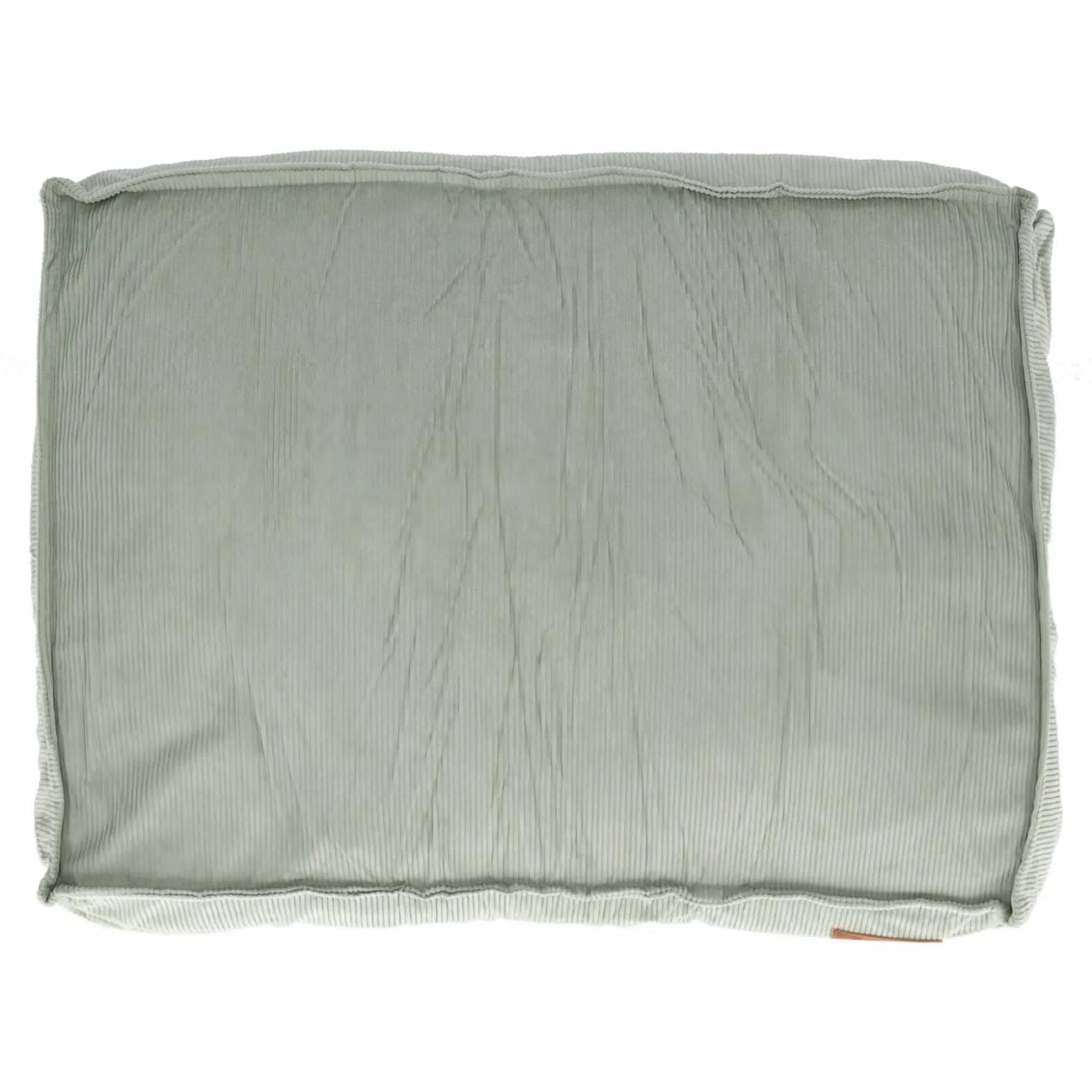 Dierenkussen rib 70x55x15cm eucalyptus