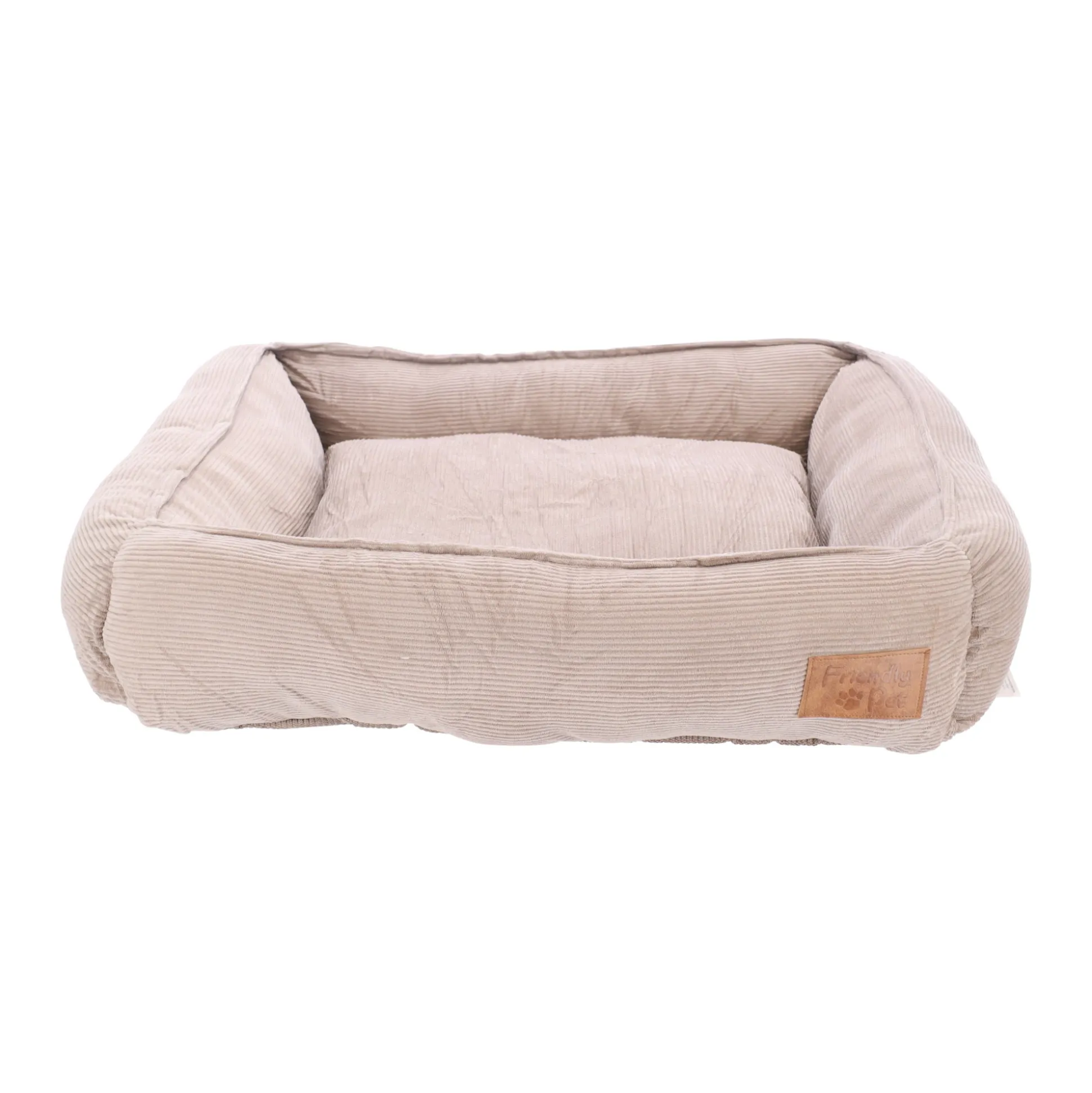 Dierenmand rib 65x60x20cm taupe