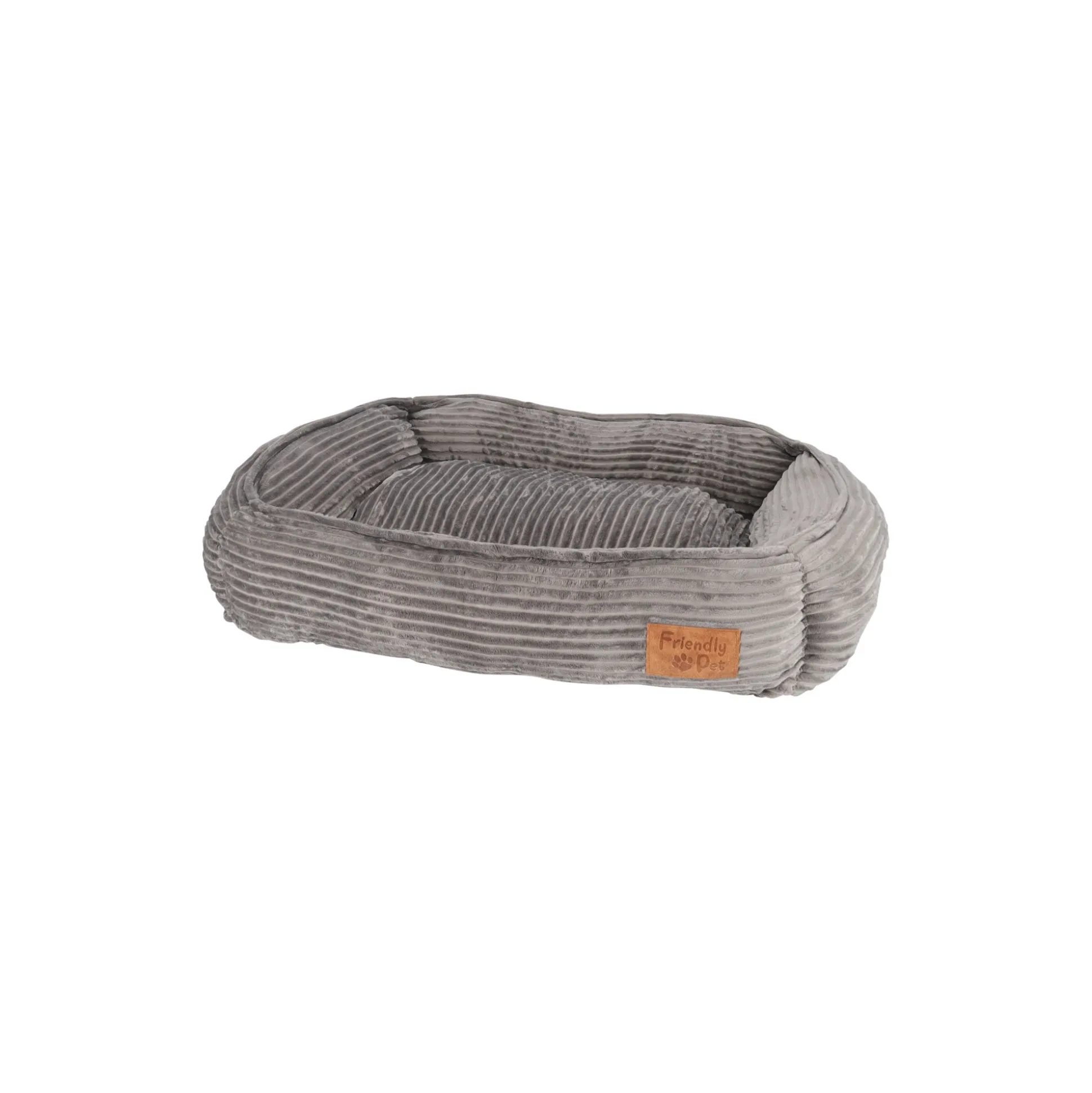 Dierenmand stripe design 65x60x20cm antra