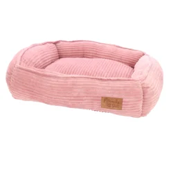 Dierenmand stripe design 65x60x20cm oudroze