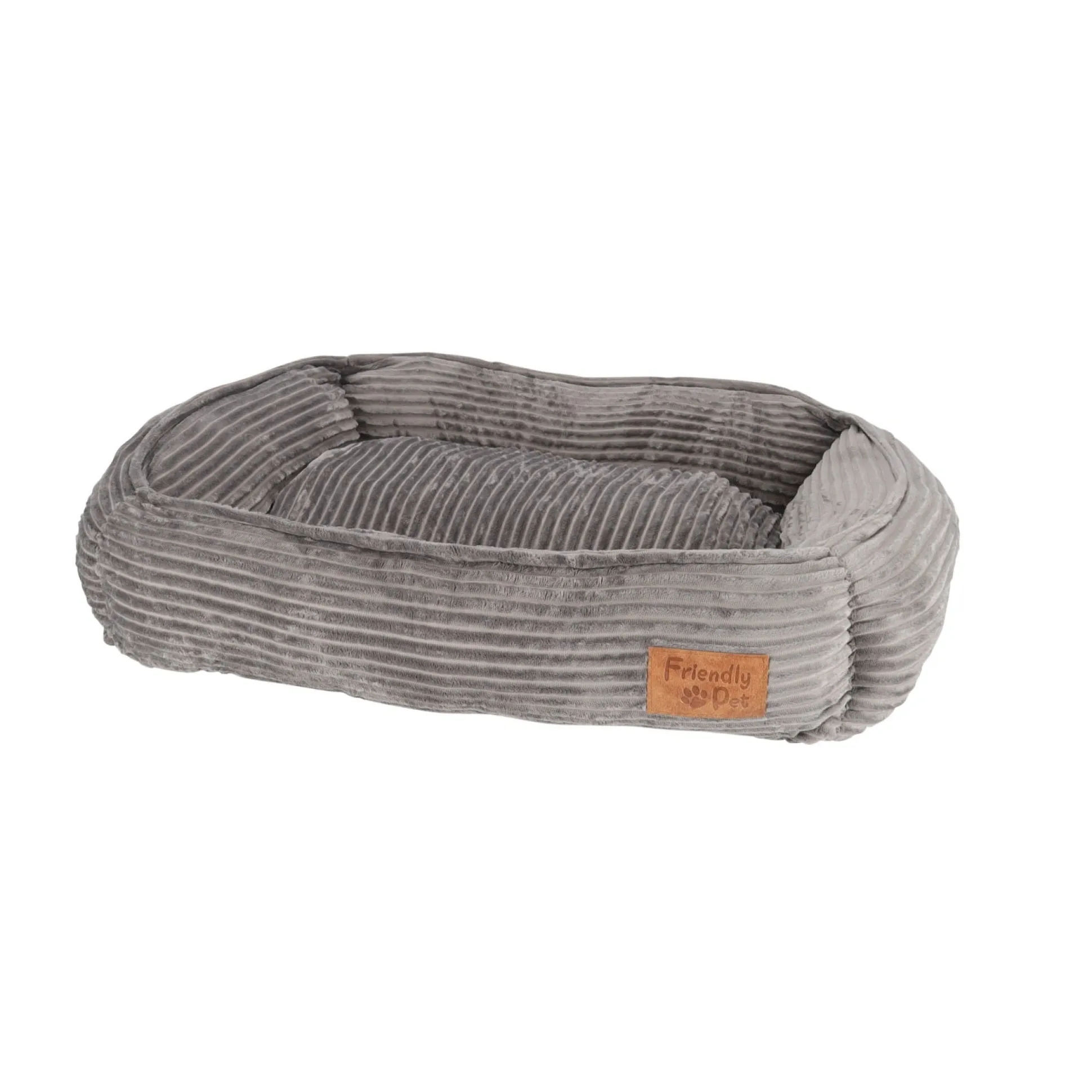 Dierenmand stripe design 80 x 70 x 20 cm antra
