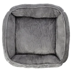 Dierenmand stripe design 80 x 70 x 20 cm antra