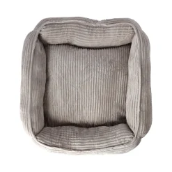 Dierenmand stripe design 65x60x20cm taupe
