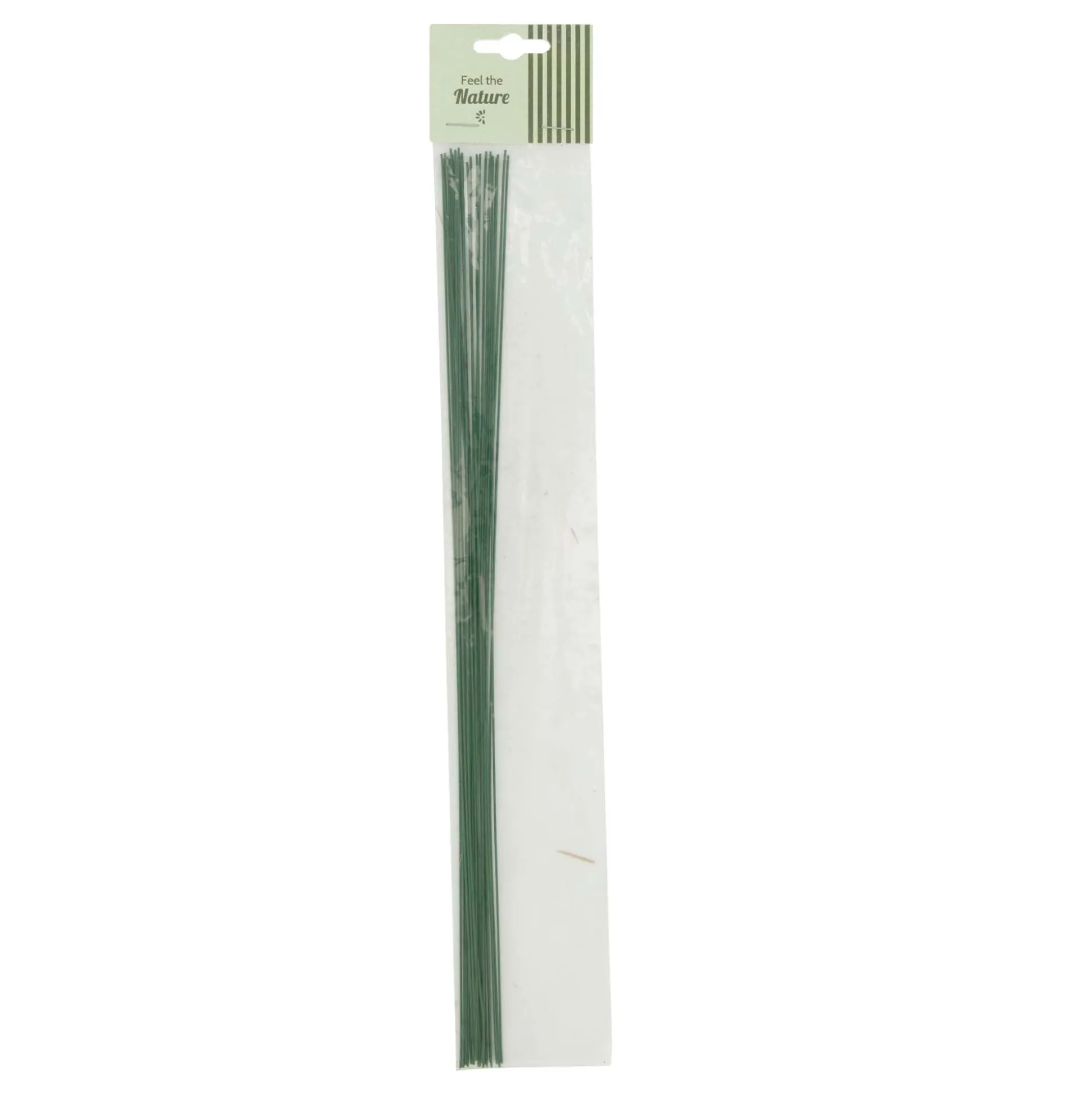 Draad metaal groen 35 cm 20st