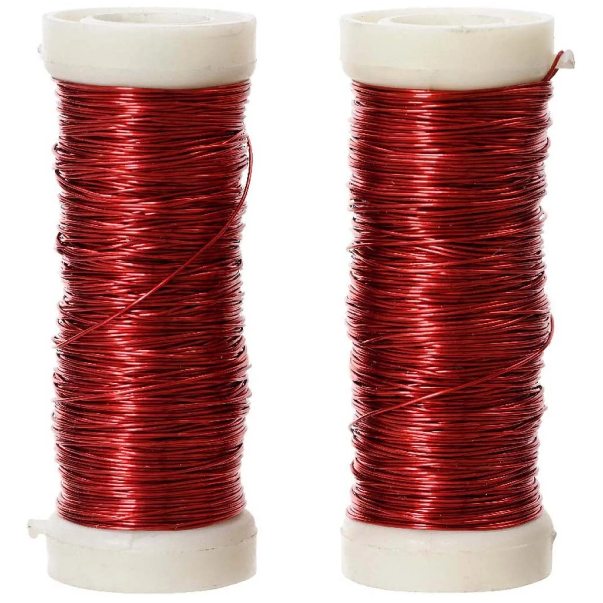 Draad metaal 3mm 6m rood 2st
