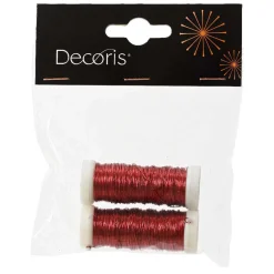 Draad metaal 3mm 6m rood 2st