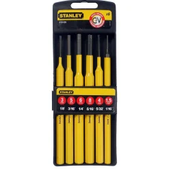 Drevel en centerpunten set 6-delig Stanley