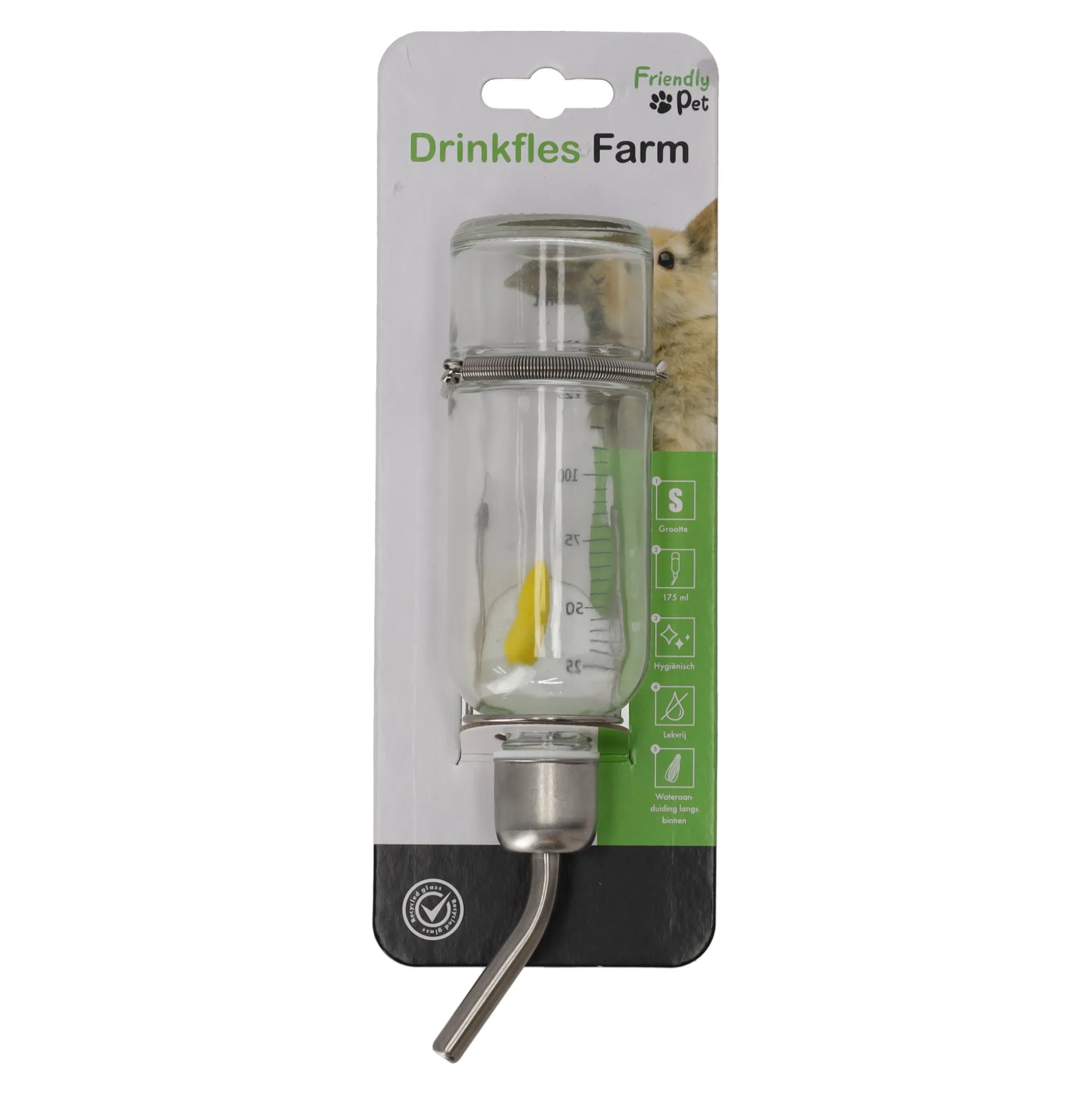 Drinkfles farm glas 175ml FP