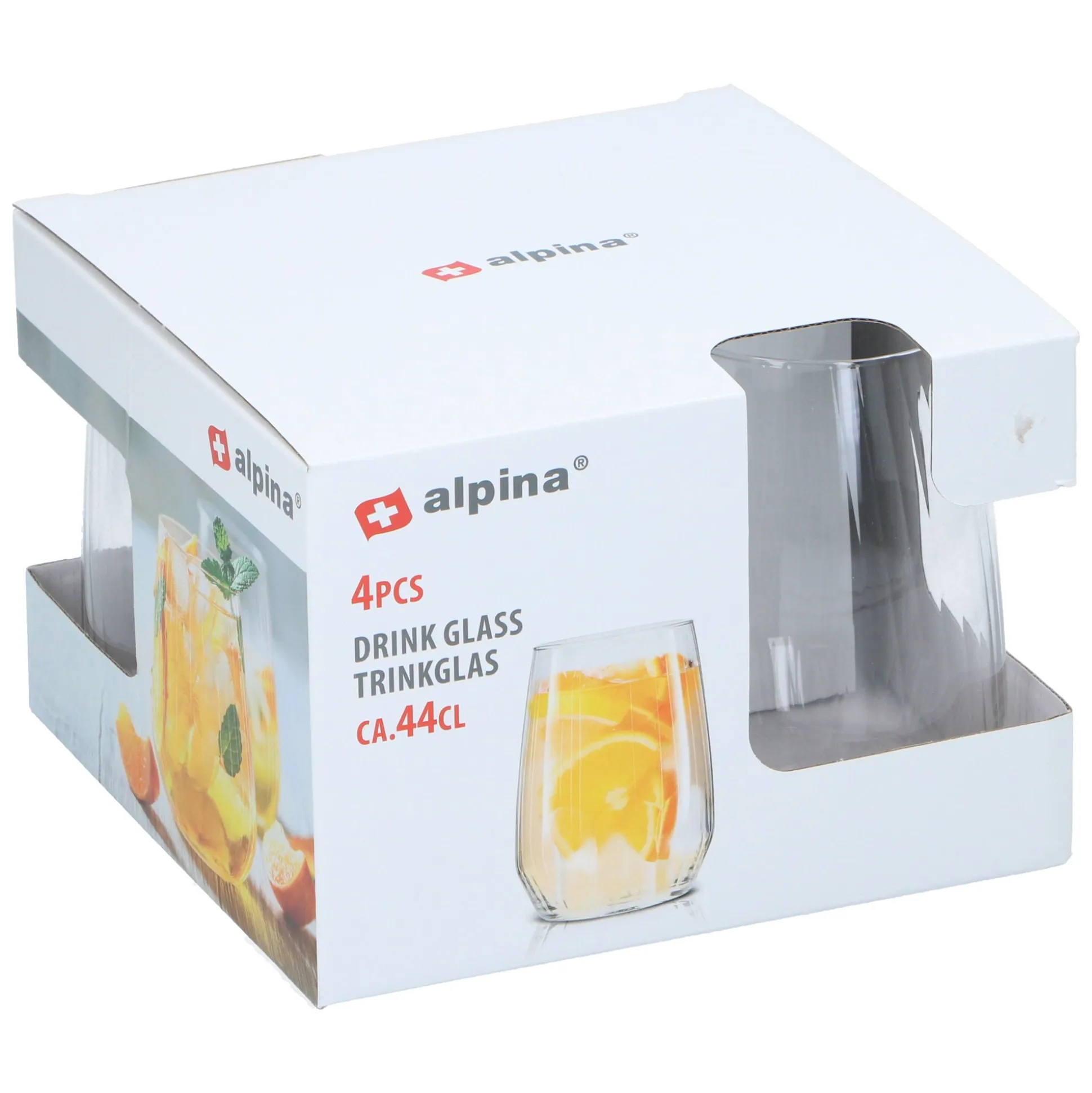 Drinkglas 440ml 4st Alpina