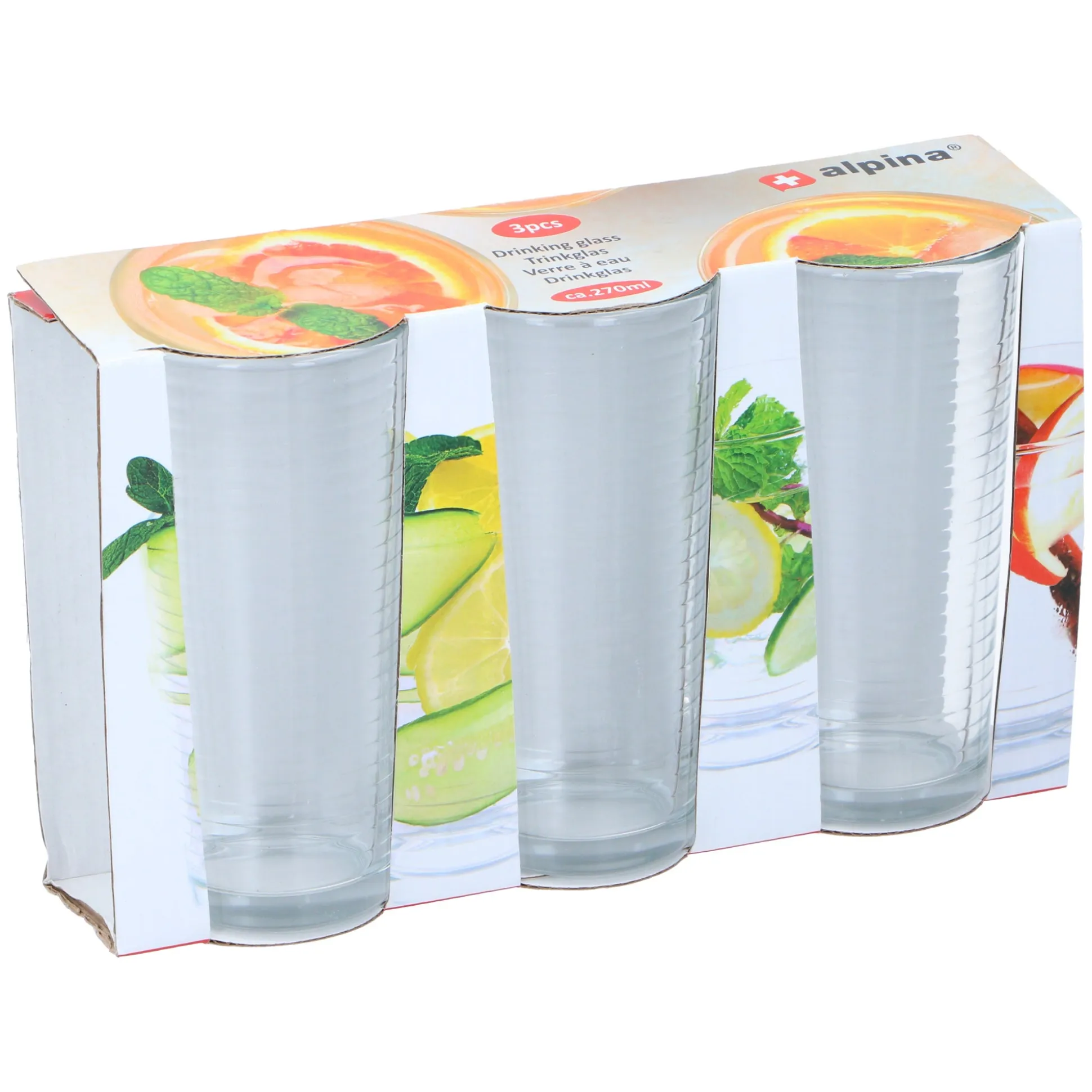 Drinkglazen 270 ml 3st.