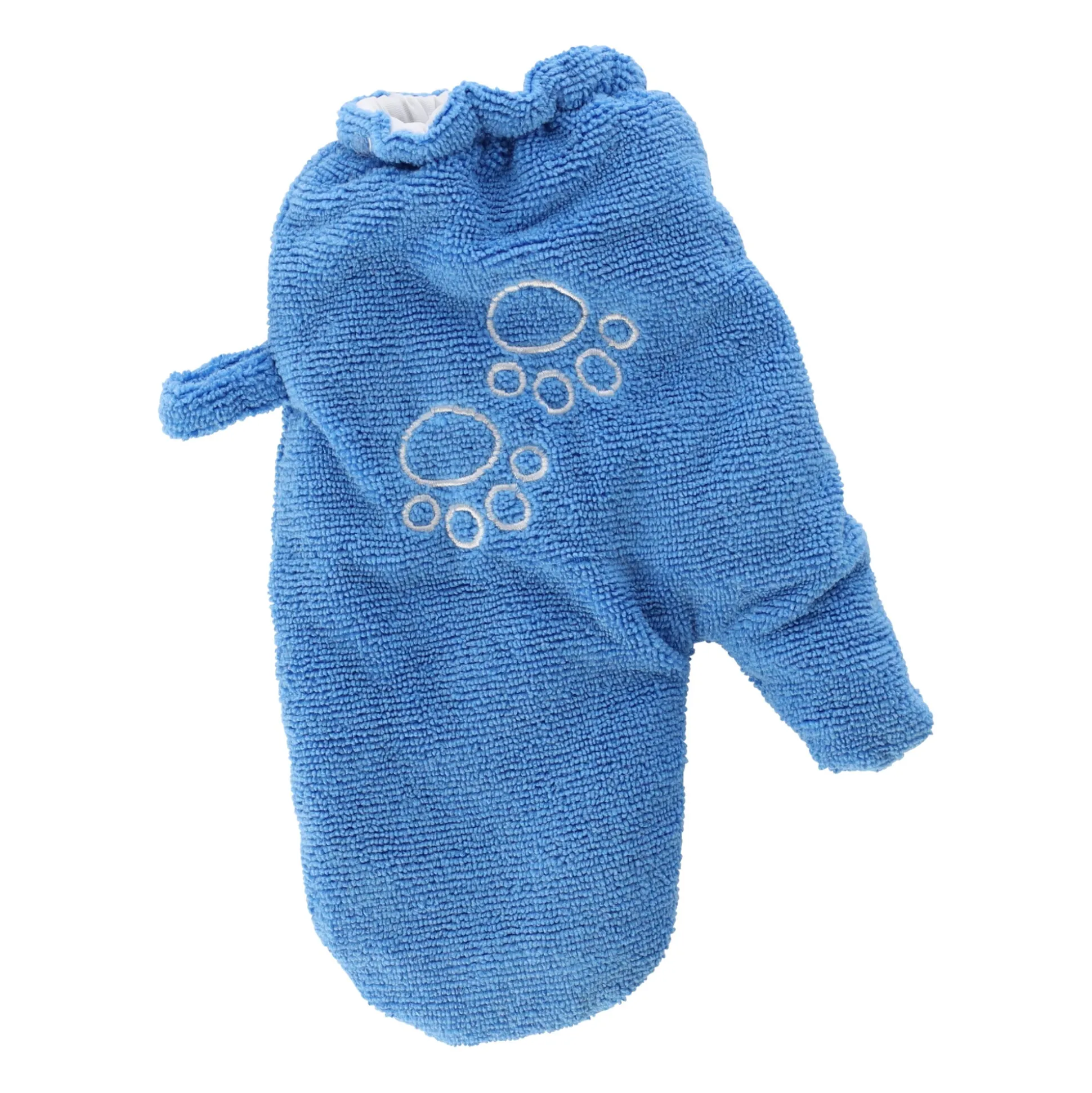 Drooghandschoen hond blauw 28x18cm