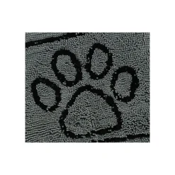 Droogloopmat hond 76x53cm grijs
