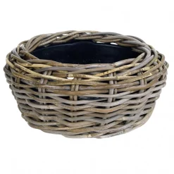 Drypot rattan grijs 32 x 14 cm