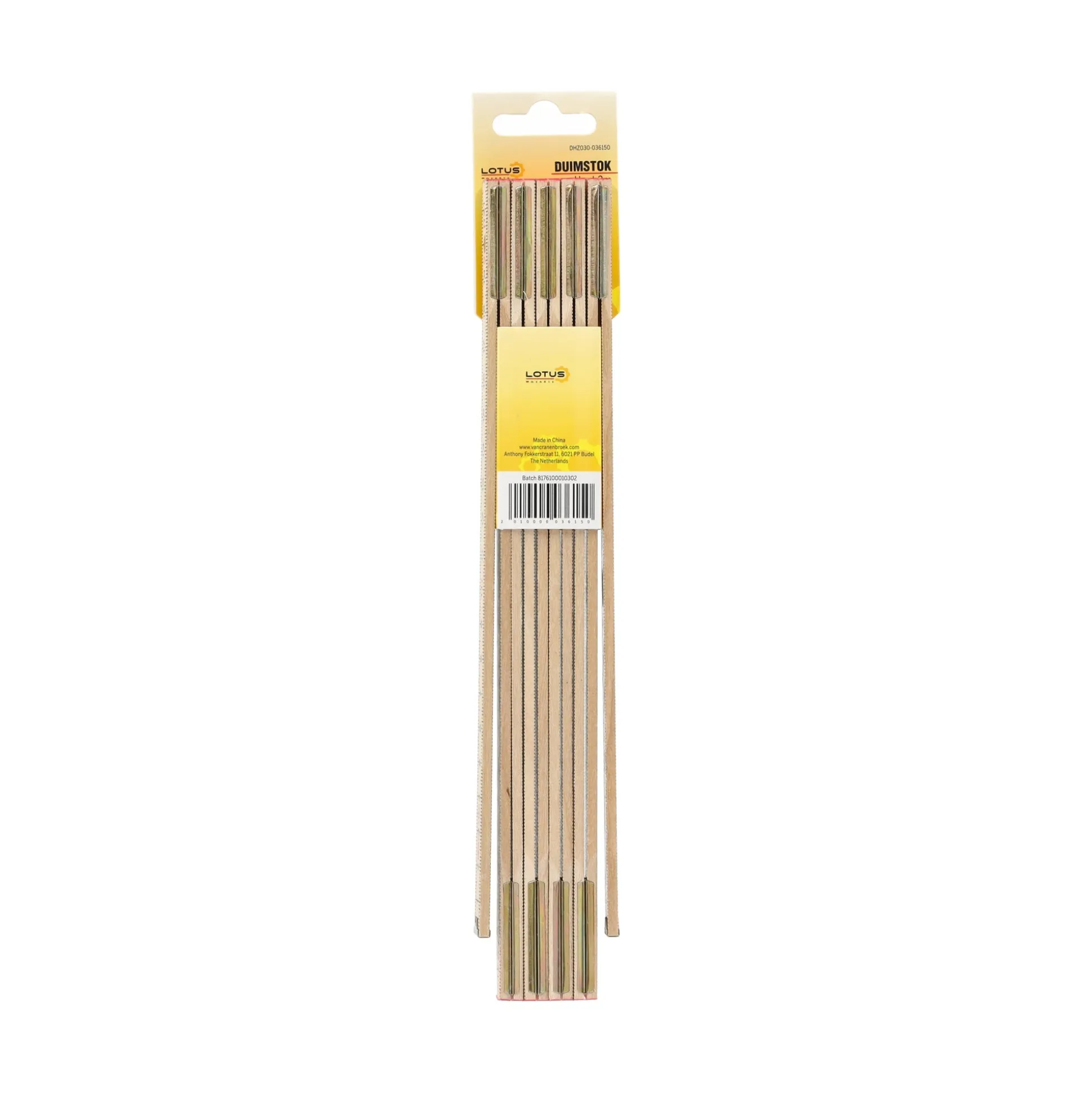 Duimstok hout 2M Lotus