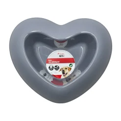 Eet en drinkpot hart blauw 250ml