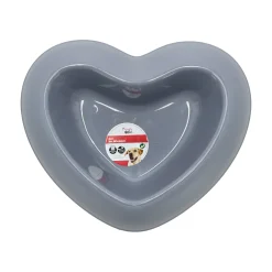 Eet en drinkpot hart blauw 750ml