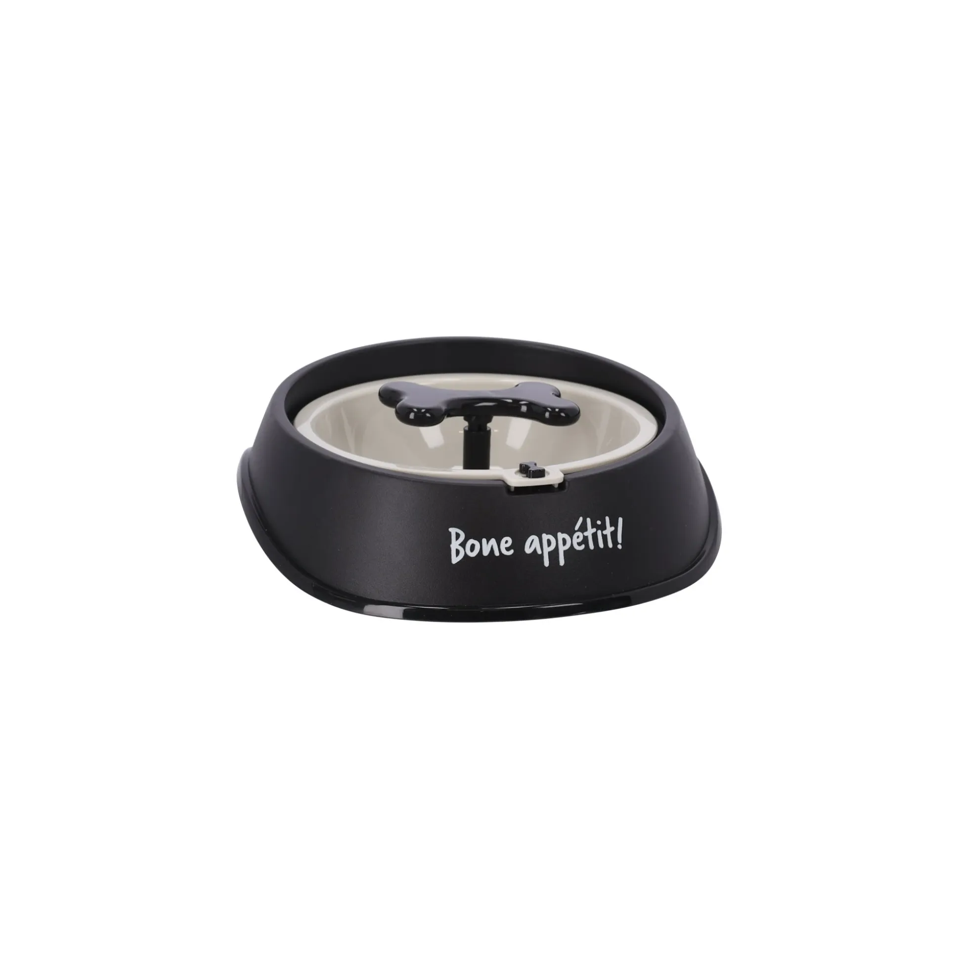 Eetpot hond Osto slow zwart 400ml