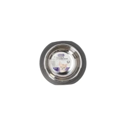 Eetpot hond ribbel zwart 160ml