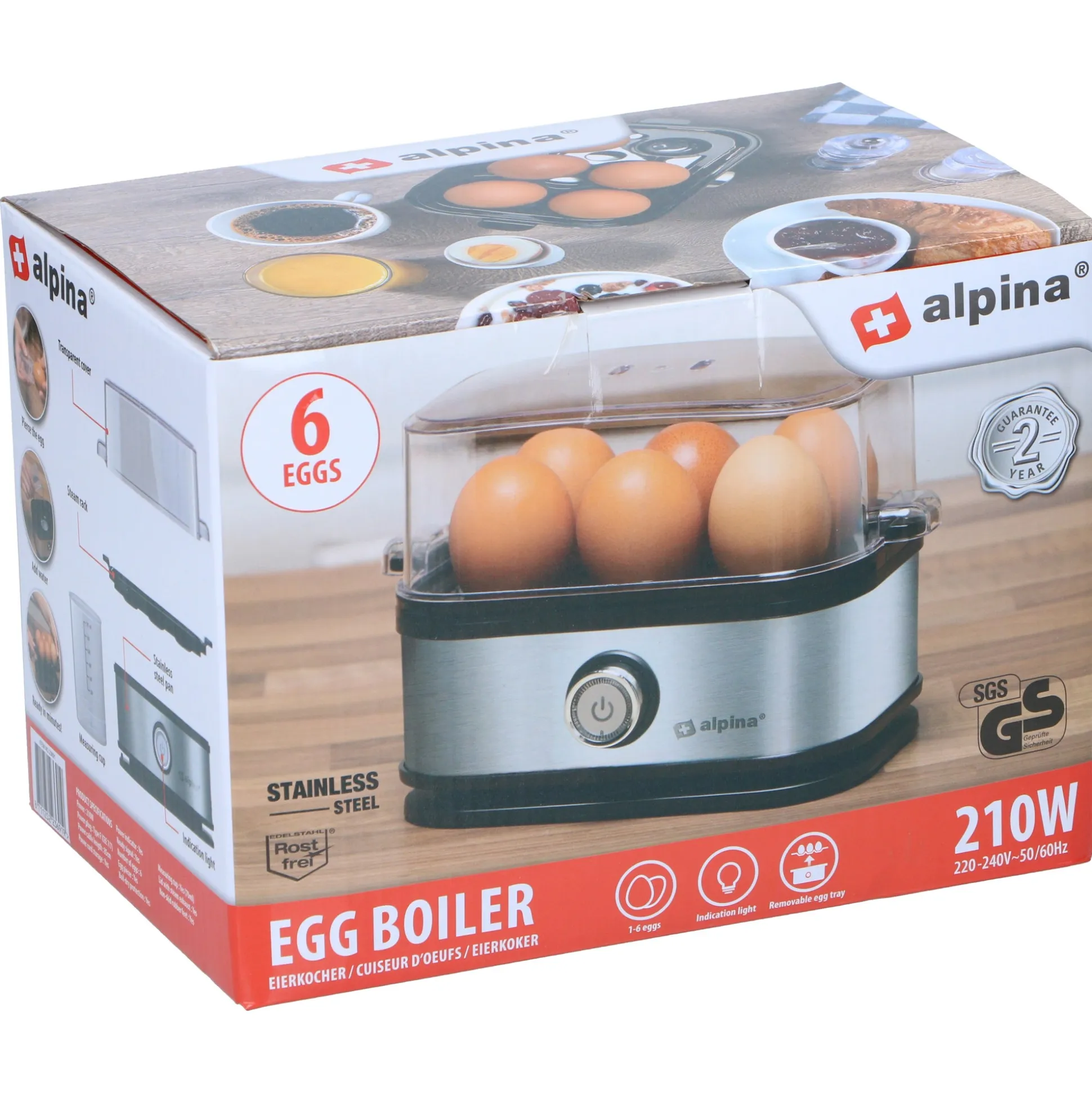 Eierkoker 230V 210W Alpina