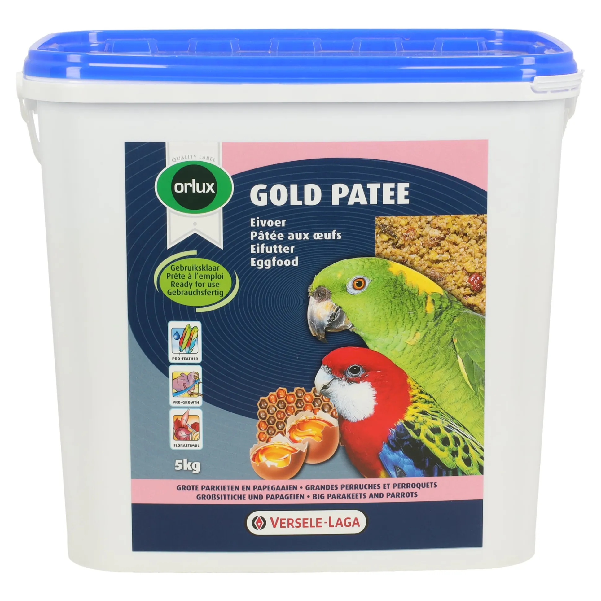 Eivoer gold patee grote parkiet 5 kg
