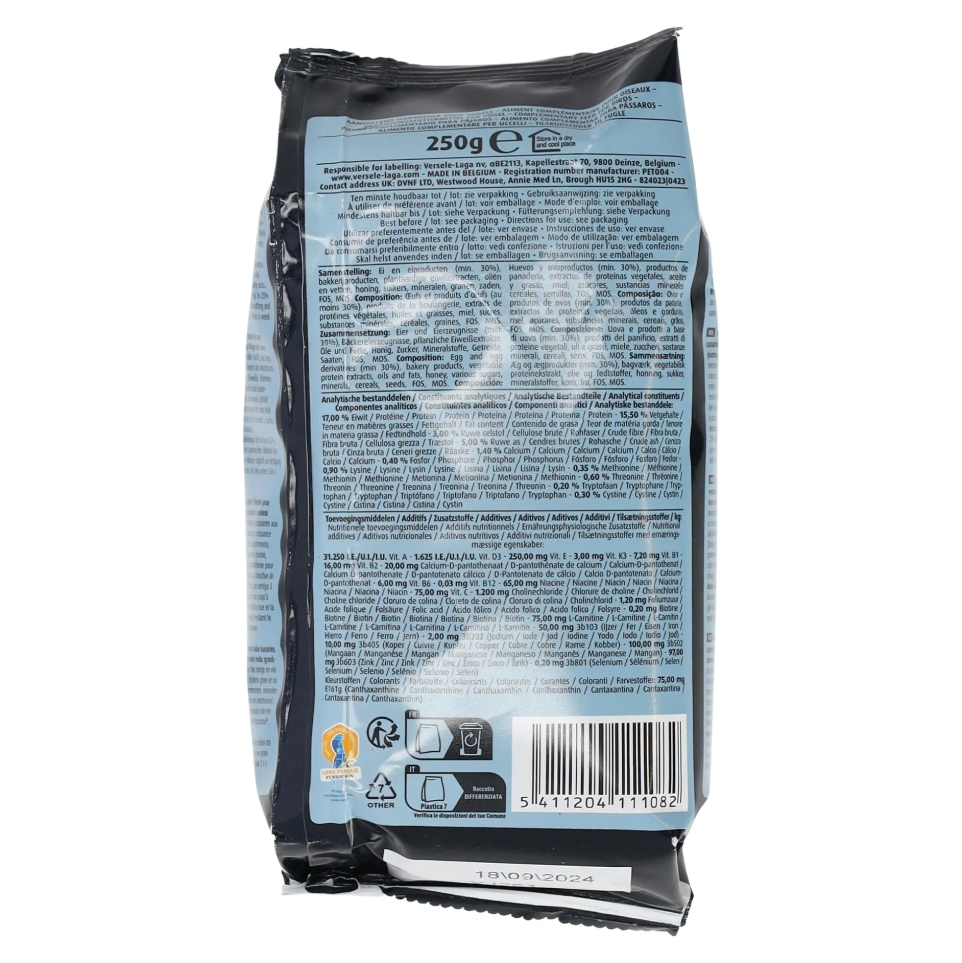 Eivoer nat rood gold 250 gr