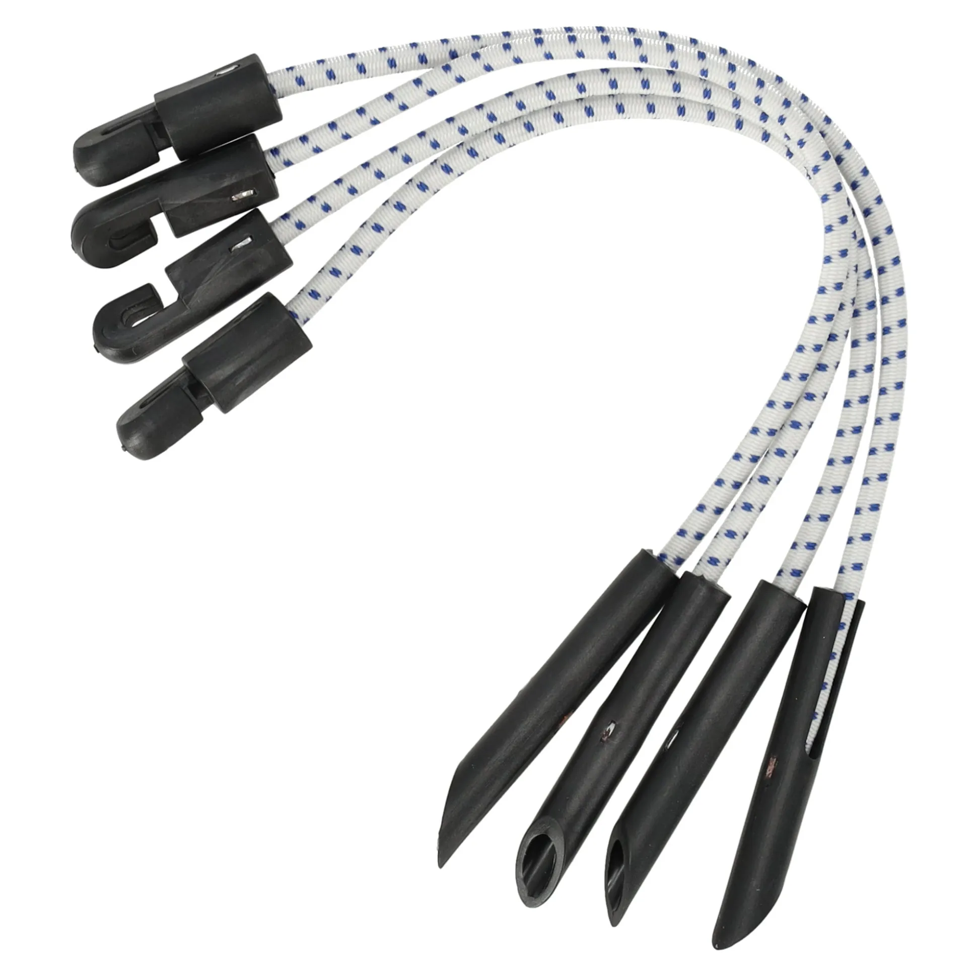 Elastiek + haak 28cm dekzeil 4st