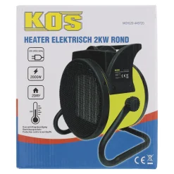 Elektrische kachel 2000W met thermostaat Kos