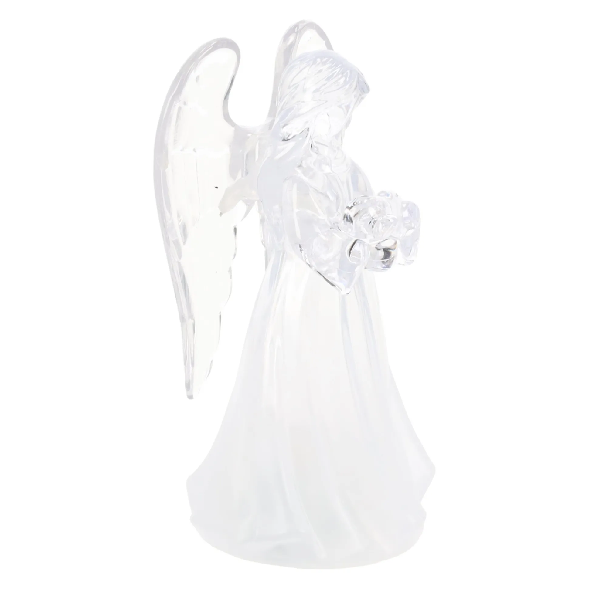 Engel kerst 11cm LED-ww