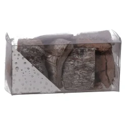 Exotische mix natuur white-wash 6 x 6 x 14 cm 6 assorti