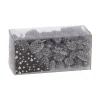 Exotische mix natuur zilver 6 x 6 x 14 cm 6 assorti