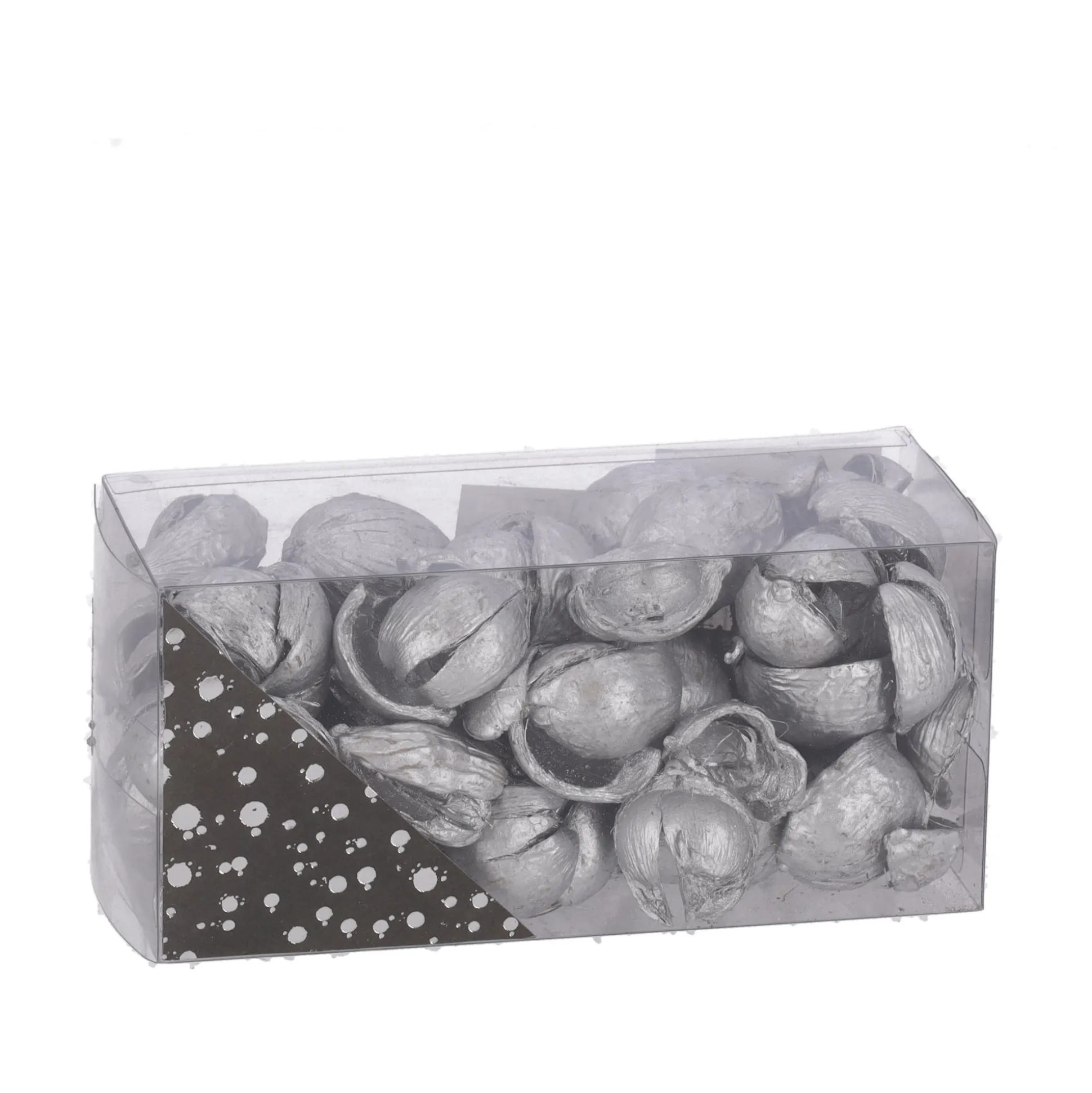 Exotische mix natuur zilver 6 x 6 x 14 cm 6 assorti