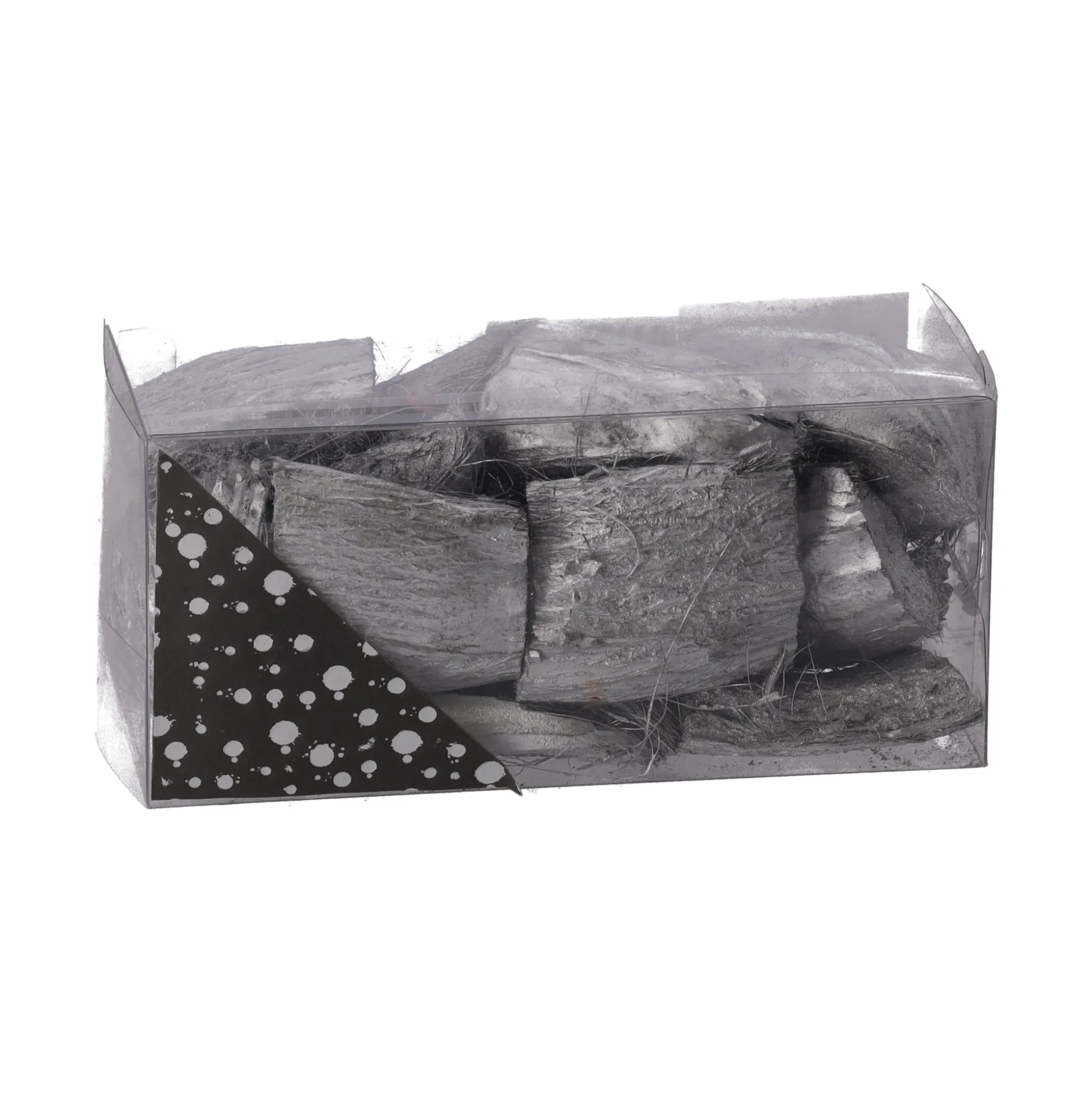 Exotische mix natuur zilver 6 x 6 x 14 cm 6 assorti