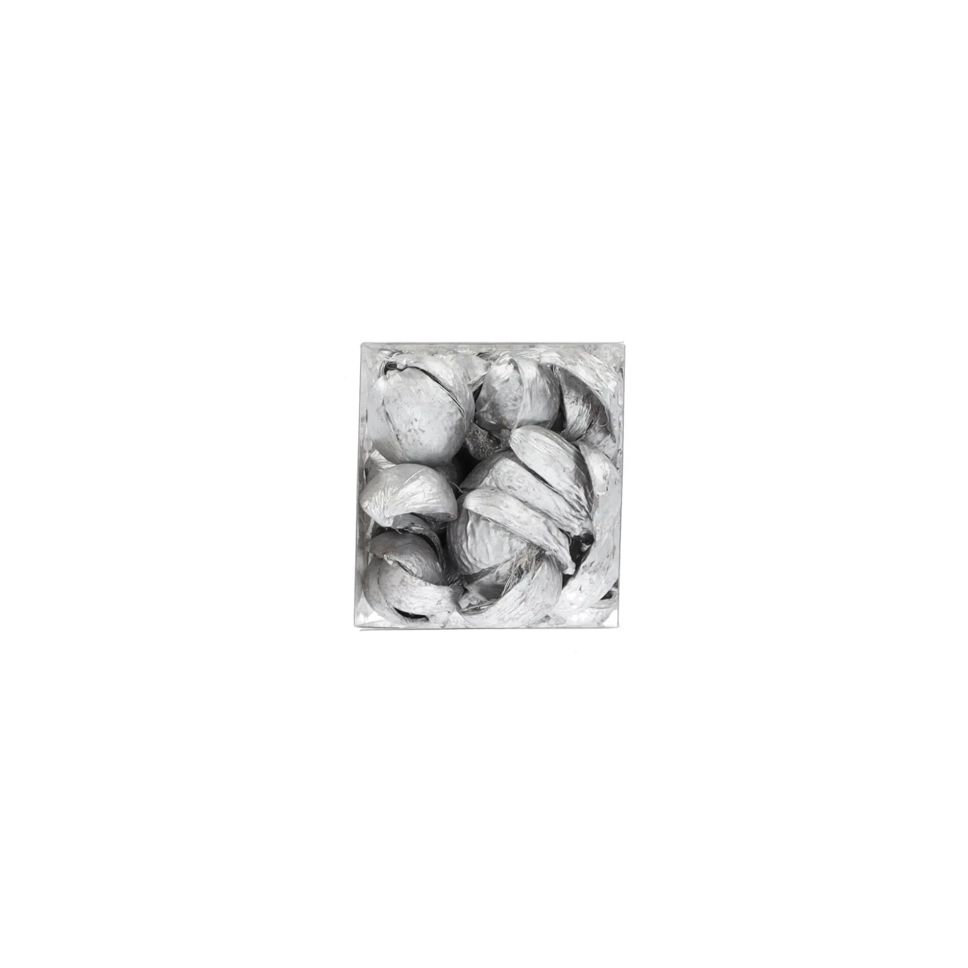 Exotische mix natuur zilver 6 x 6 x 14 cm 6 assorti