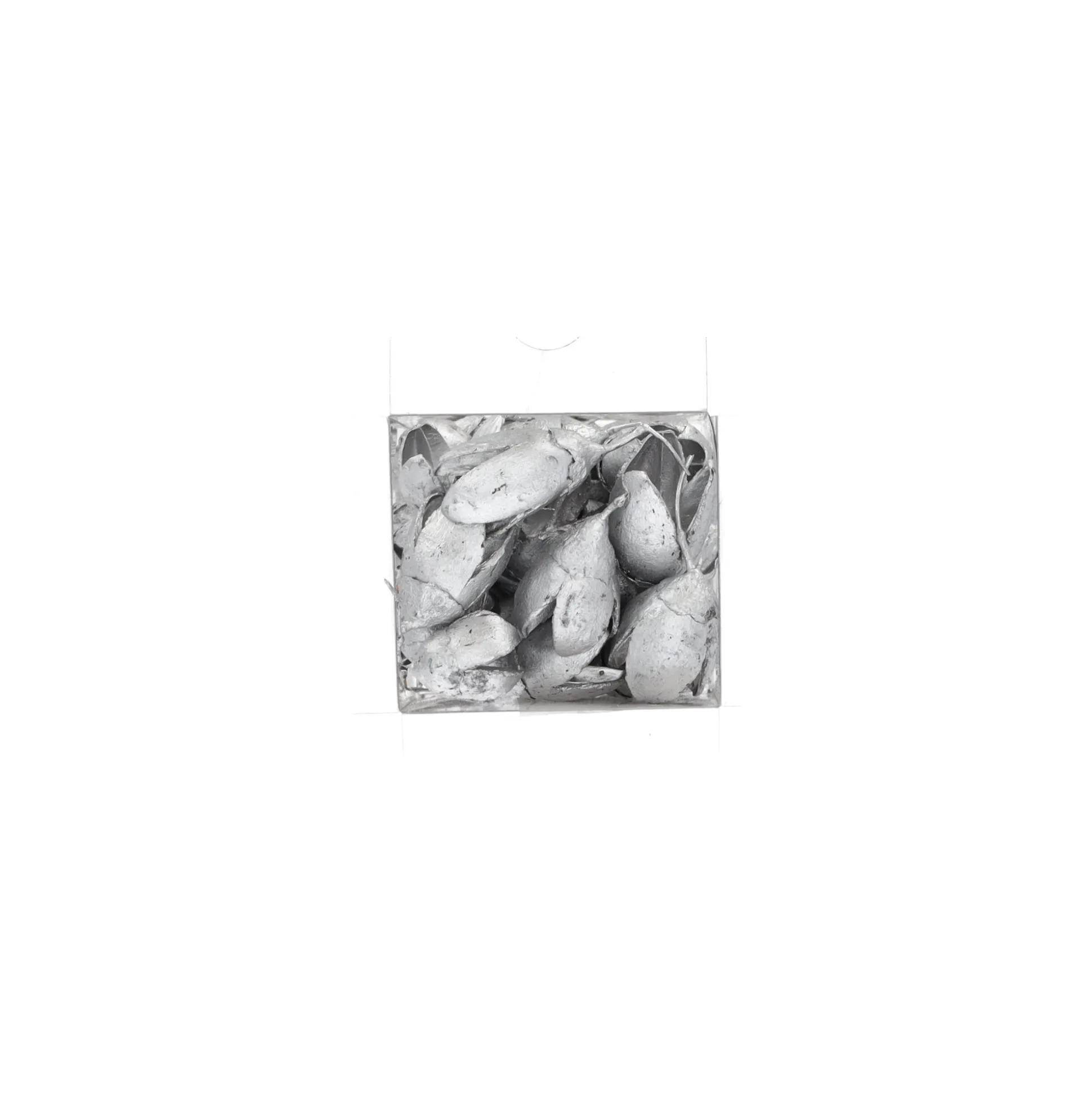 Exotische mix natuur zilver 6 x 6 x 14 cm 6 assorti