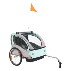 Fietskar Buggy kind taupe