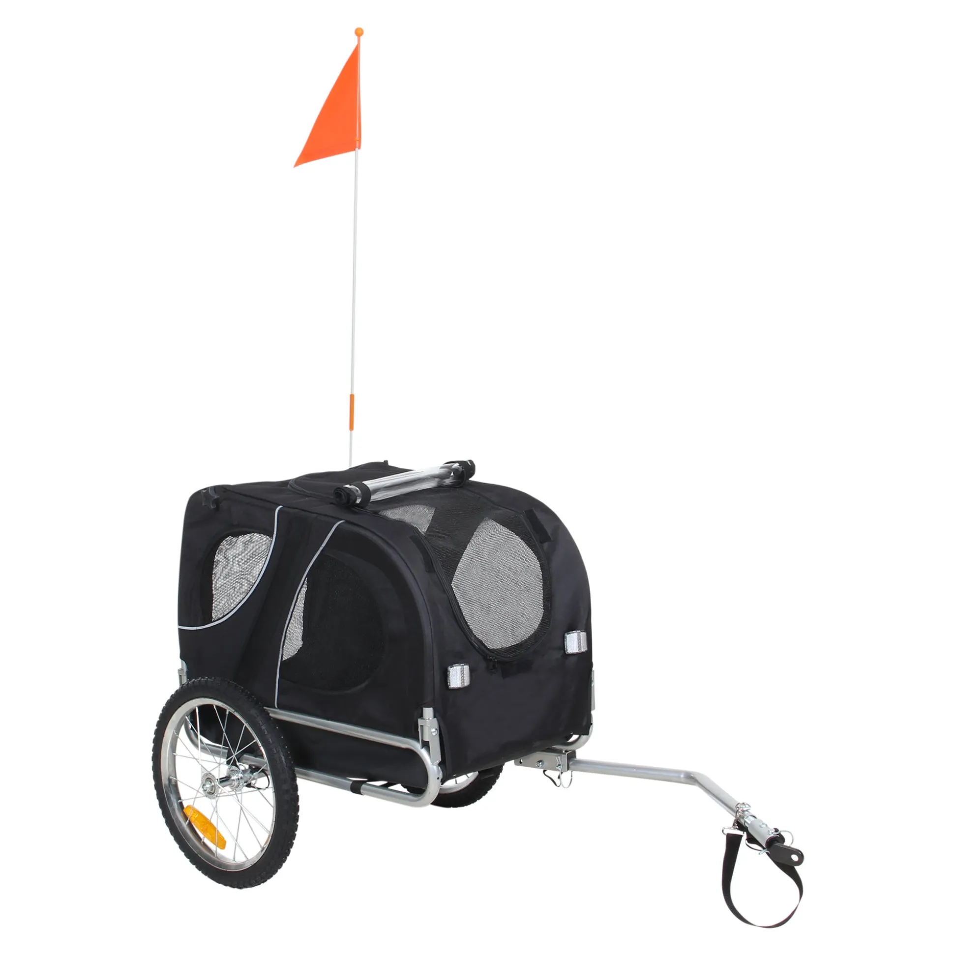 Fietskar trailer hond