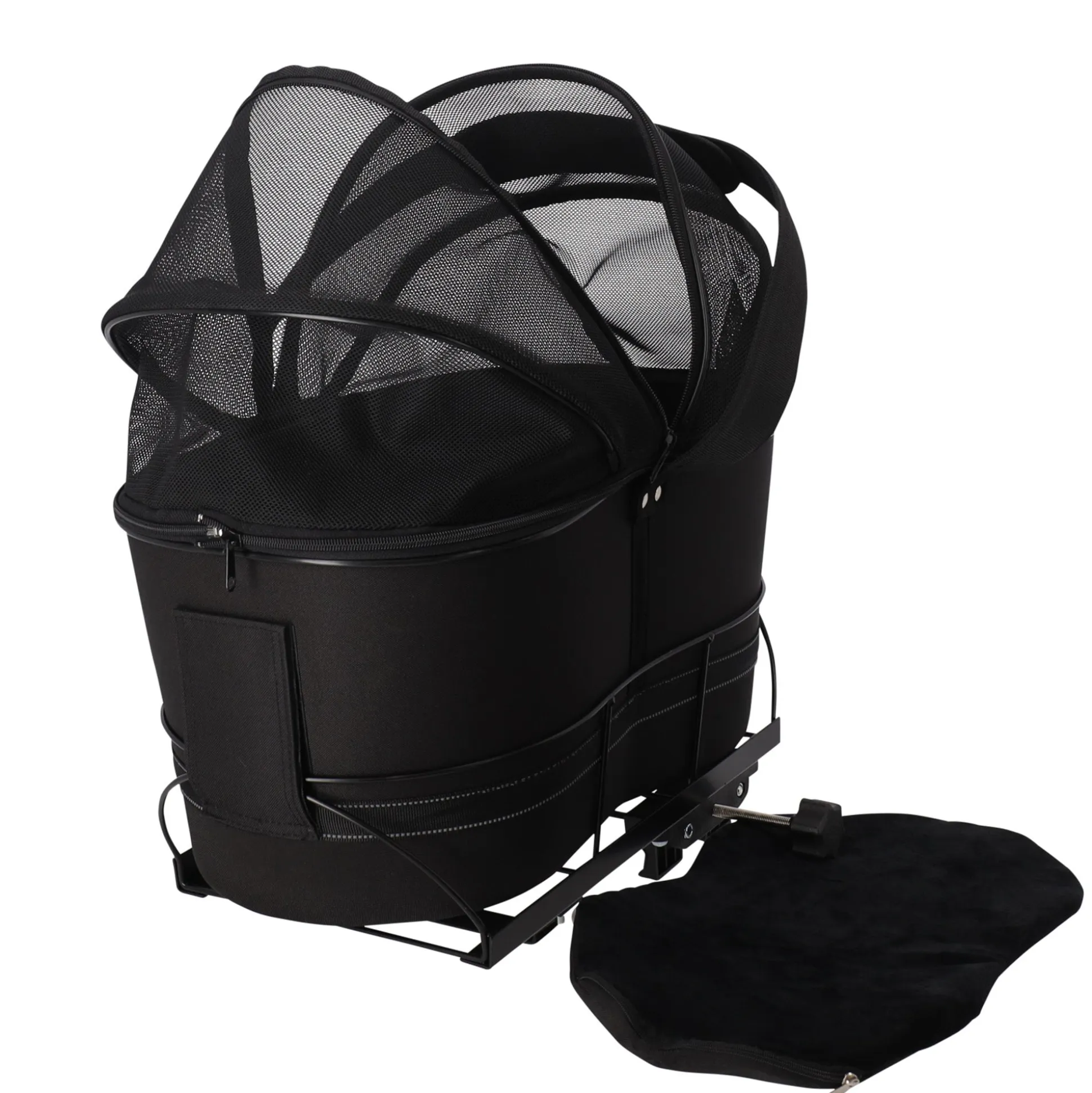 Fietsmand achter 42x48x29cm zwart