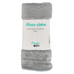 Fleece flanel poot 70x100cm grijs Friendly Pet