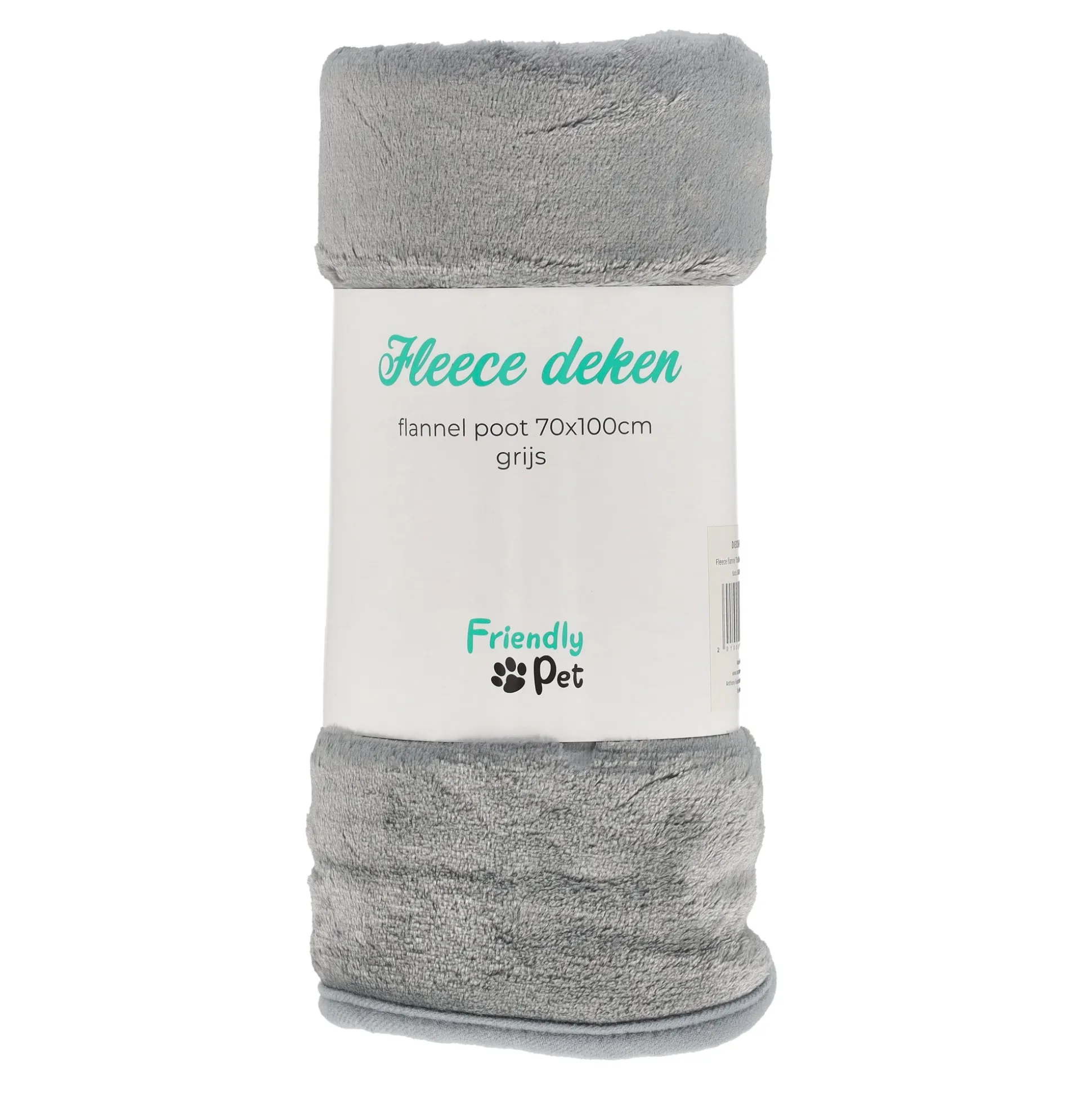 Fleece flanel poot 70x100cm grijs Friendly Pet