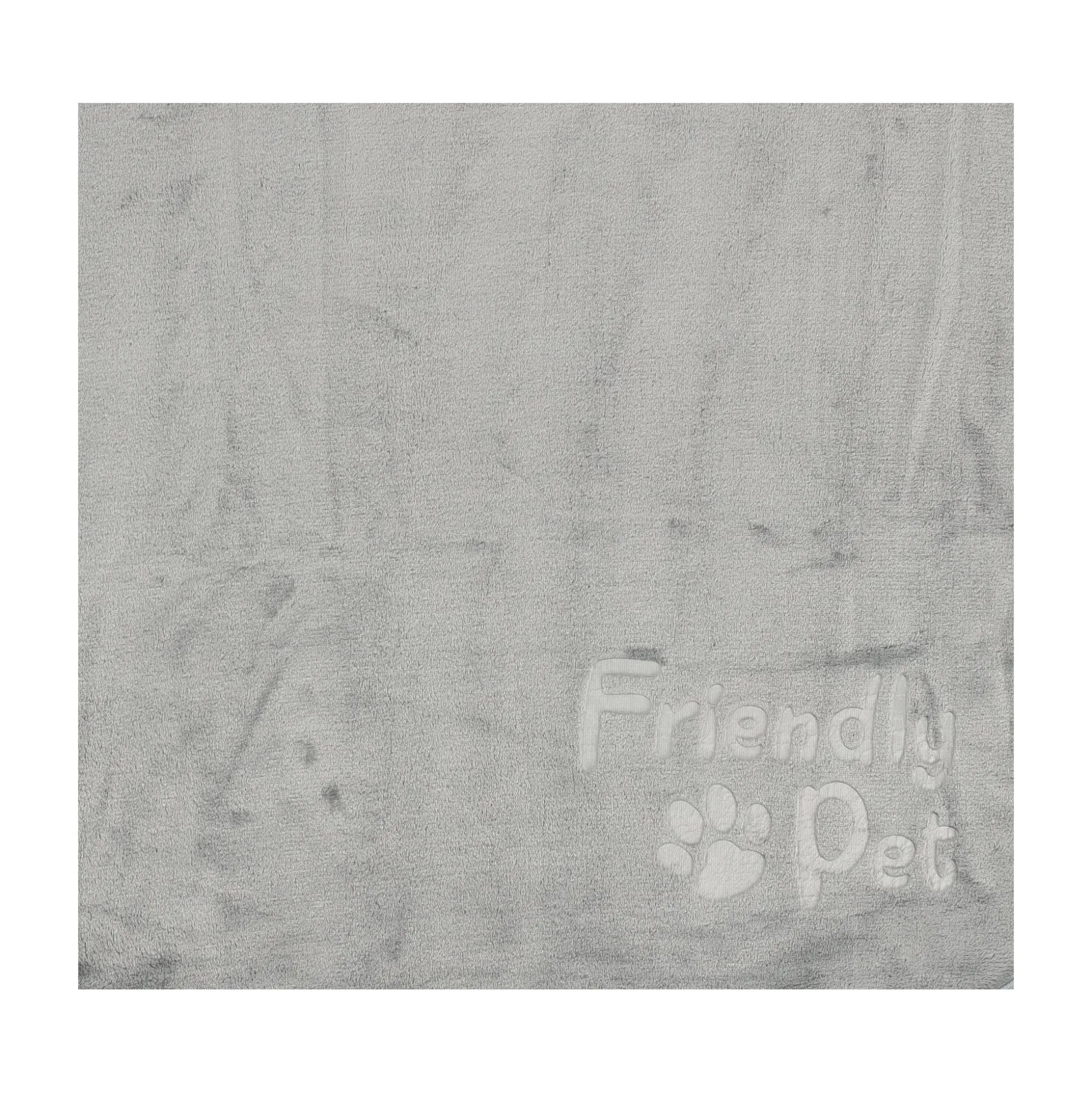 Fleece flanel poot 70x100cm grijs Friendly Pet
