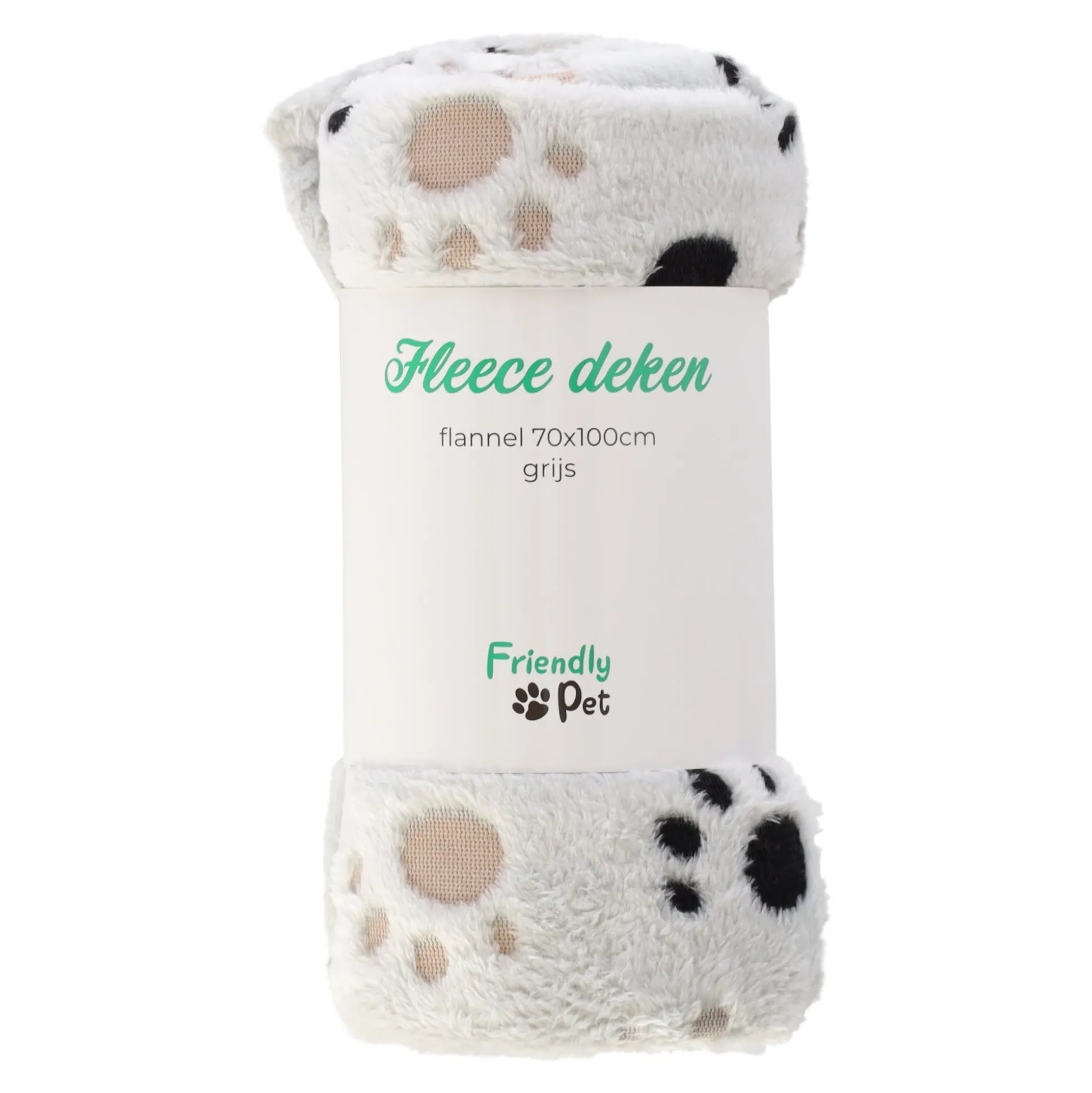 Fleece flanel 70x100cm grijs Friendly Pet