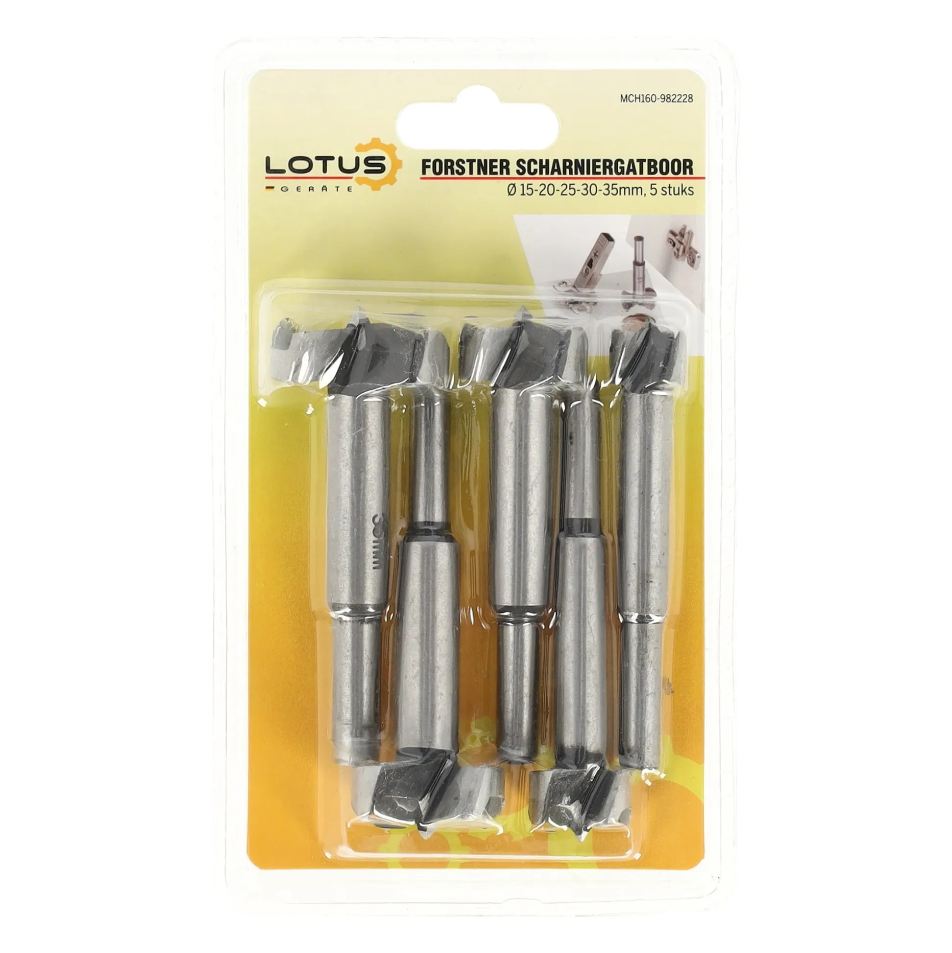Forstner-scharniergatboor 5st Lotus