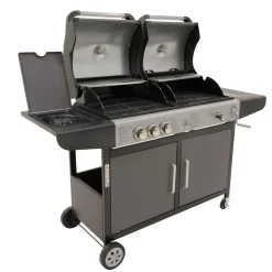 Gas- en houtskoolbarbecue New York