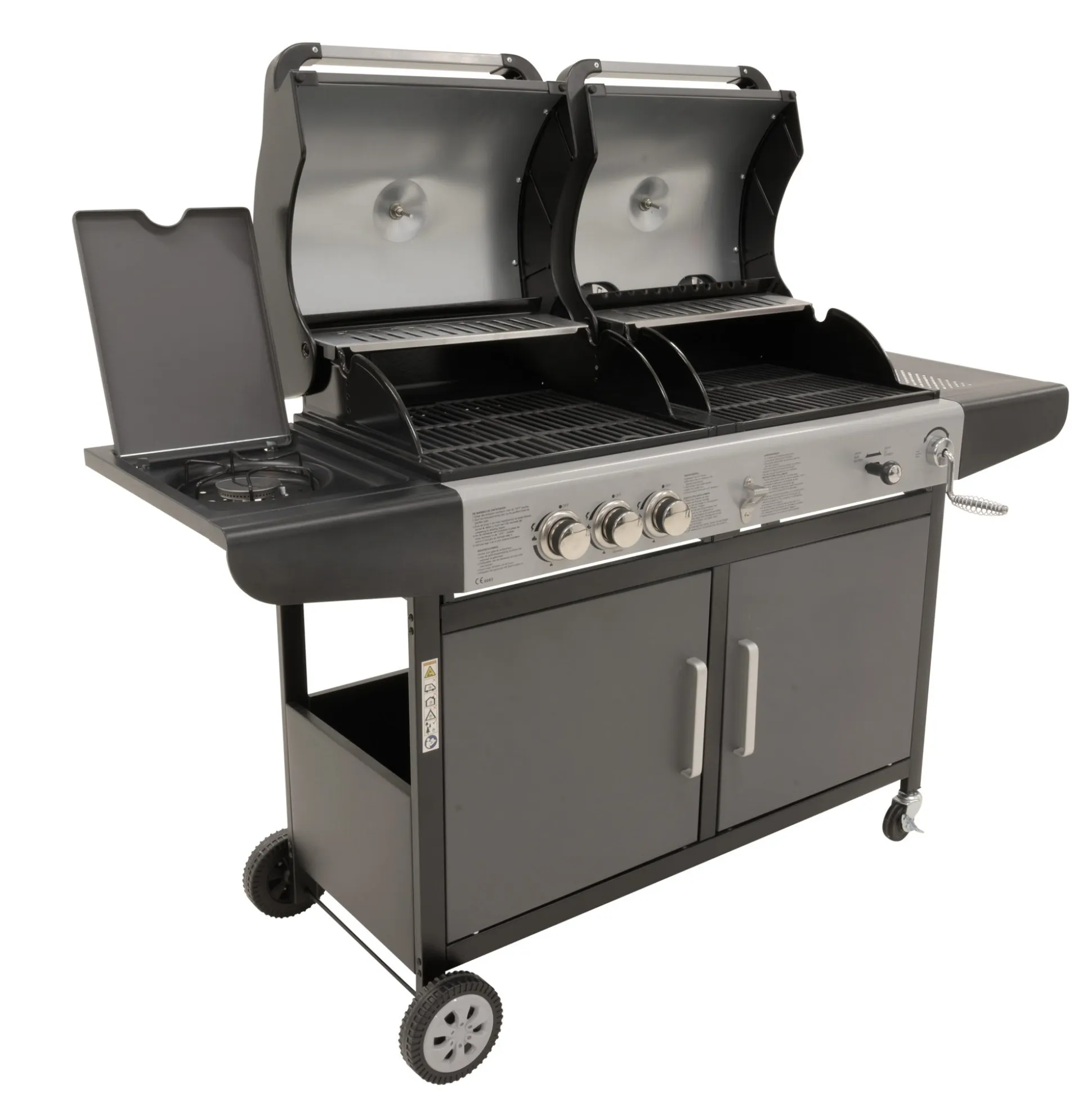 Gas- en houtskoolbarbecue New York