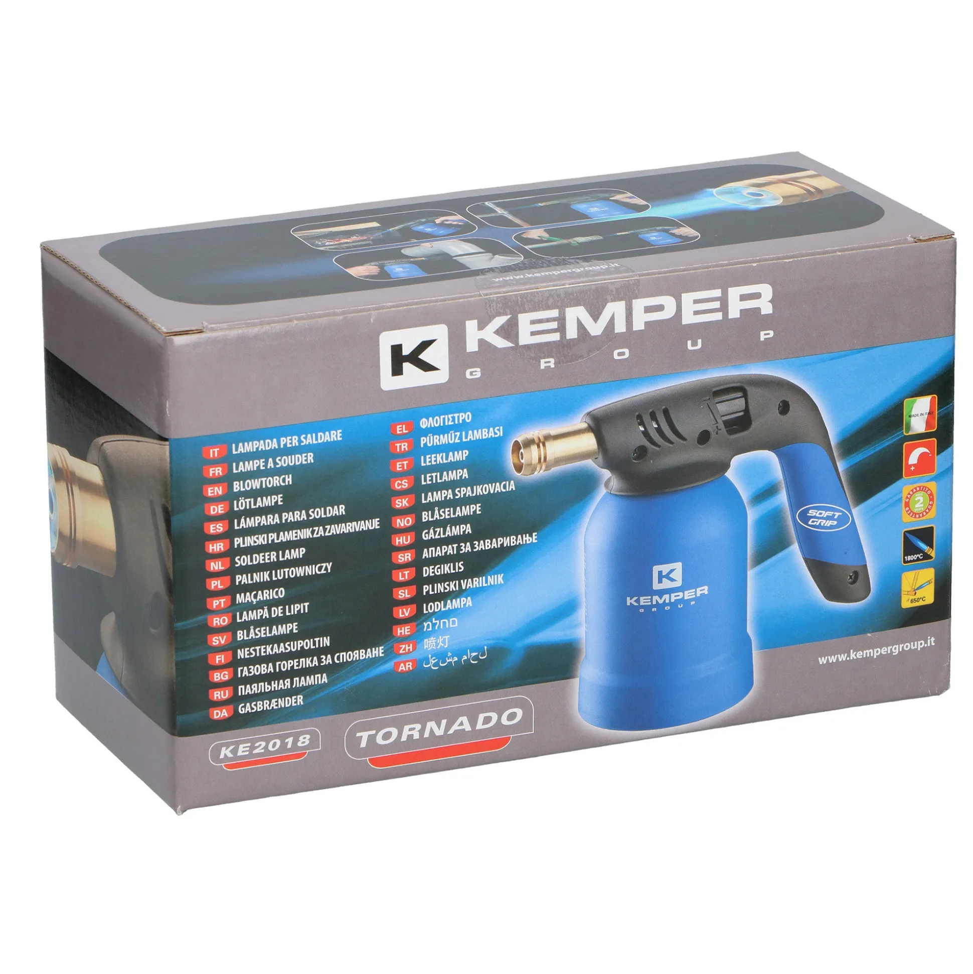 Gasbrander Tornado Kemper blauw